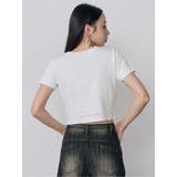 MIXタイプフェイスクロップドTシャツ | MURUA | 詳細画像6 