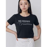 ブラック | MIXタイプフェイスクロップドTシャツ | MURUA