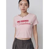 ピンク | MIXタイプフェイスクロップドTシャツ | MURUA