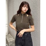 ホルターハーフジップテレコトップス | MURUA | 詳細画像15 