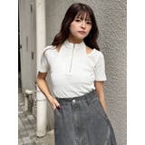 ホルターハーフジップテレコトップス | MURUA | 詳細画像2 