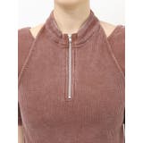 ホルターハーフジップテレコトップス | MURUA | 詳細画像25 