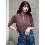 ホルターハーフジップテレコトップス | MURUA | 詳細画像3 