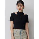 ホルターハーフジップテレコトップス | MURUA | 詳細画像5 