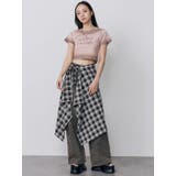 シャドウクロップドTシャツ | MURUA | 詳細画像20 