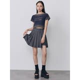 シャドウクロップドTシャツ | MURUA | 詳細画像8 
