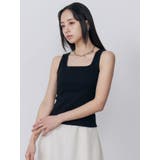 カップ付きバックレースアップテレコタンク | MURUA | 詳細画像4 