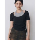 ブラック | ホルターネックシャーリングトップス | MURUA