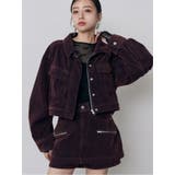 ボルドー | カラーモールデニムジャケット【セットアップ着用可】 | MURUA