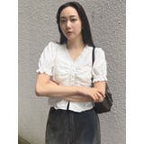 ウエストギャザースクエアブラウス | MURUA | 詳細画像10 