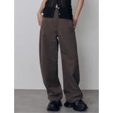 ブラウン | ベーシックバレルレッグパンツ | MURUA