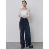 カラーモールデニムパンツ【セットアップ着用可】 | MURUA | 詳細画像13