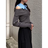 シャツドッキングニットトップス | MURUA | 詳細画像12