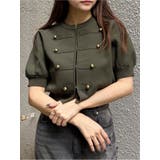 カーキ | ナポレオンハーフニット | MURUA