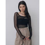 パッチワークレーストップス | MURUA | 詳細画像2