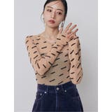 ベージュ | デジタルロゴシアートップス | MURUA