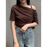 ブラウン | ドレープワンショルダートップス | MURUA