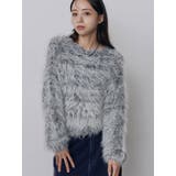 ライトグレー | フェードホログラムシャギーニット | MURUA