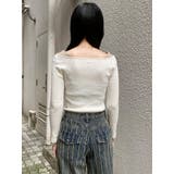 バイカラーレイヤードオフショルニット | MURUA | 詳細画像50