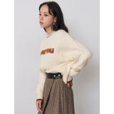 ケーブルシャギーロゴニット | MURUA | 詳細画像24 