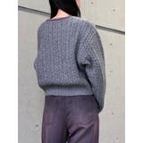 ケーブルシャギーロゴニット | MURUA | 詳細画像33 