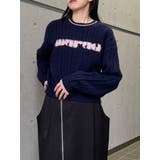 ケーブルシャギーロゴニット | MURUA | 詳細画像35 