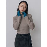 レイヤードスリーブリブニット | MURUA | 詳細画像2