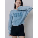 ブルー | ウォッシュシャギーロゴニット | MURUA