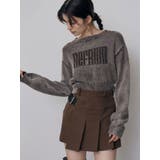 ブラウン | ウォッシュシャギーロゴニット | MURUA