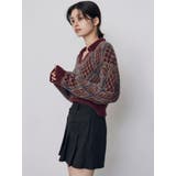 シャギーチェックポロニット | MURUA | 詳細画像25 