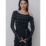 ブラック | チェックシアートップス | MURUA