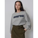 グレー | パッチワークロゴスウェットトップス | MURUA