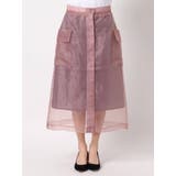 シースルーポケットセミフレアスカート | dazzlin | 詳細画像12