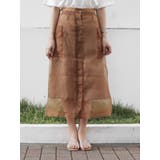 シースルーポケットセミフレアスカート | dazzlin | 詳細画像9