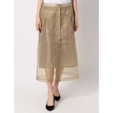 カーキ | シースルーポケットセミフレアスカート | dazzlin