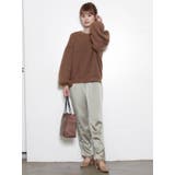 サテンストレートボタンパンツ | dazzlin | 詳細画像2 