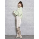 サテンストレートボタンパンツ | dazzlin | 詳細画像4 