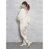 サテンストレートボタンパンツ | dazzlin | 詳細画像6 