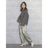 サテンストレートボタンパンツ | dazzlin | 詳細画像9 