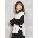 サイドオープンニットベスト | dazzlin | 詳細画像1