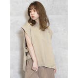 ベージュ | サイドオープンニットベスト | dazzlin