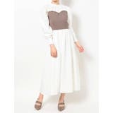 オフホワイト | ビスチェコンビシャツワンピース | dazzlin