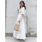 オフホワイト | スリーブコットンシャツワンピース | dazzlin