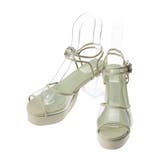 グリーン | パイピングクリアサンダル | dazzlin