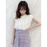 ウエストリブニットトップス | dazzlin | 詳細画像1