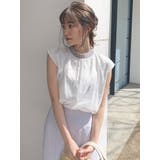 グレー | ウエストリブニットトップス | dazzlin