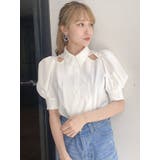 カットアウトデザインブラウス | dazzlin | 詳細画像1