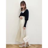 【吉田朱里コラボ】グロッシーセミフレアスカート | dazzlin | 詳細画像12