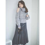 【吉田朱里コラボ】グロッシーセミフレアスカート | dazzlin | 詳細画像6