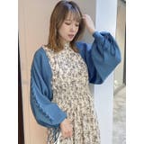 ブルー | レースアッブ長袖ショートボレロⅡ | dazzlin